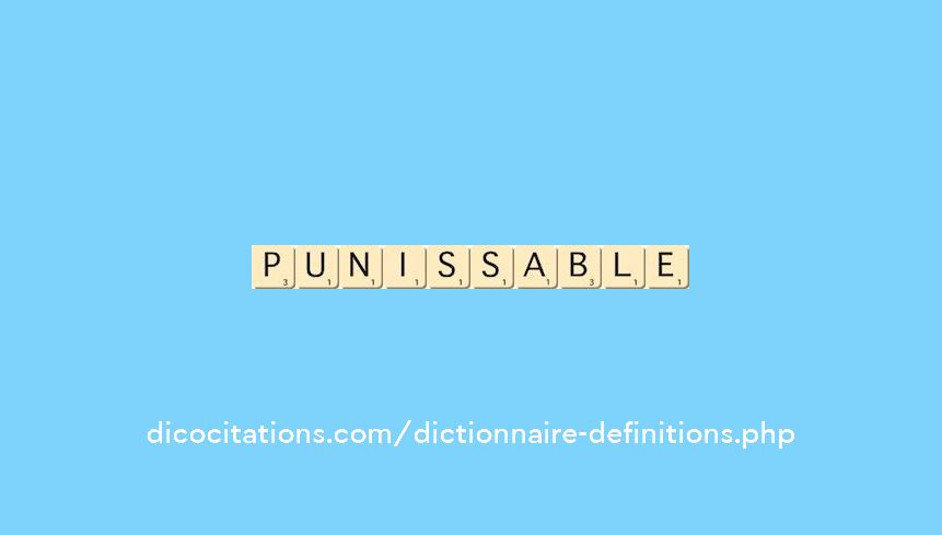 punissable