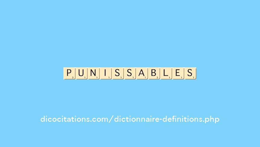 punissables