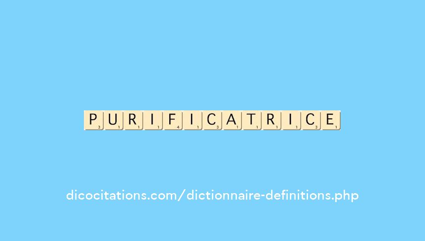 purificatrice purificatrice