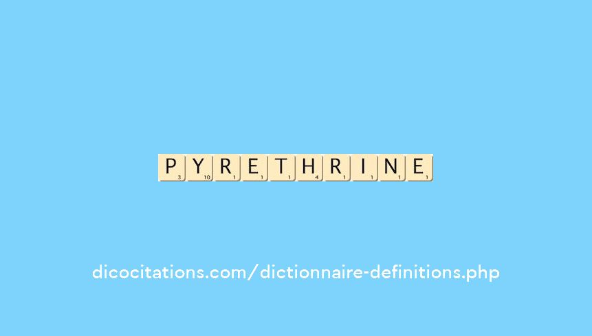 pyrethrine pyrethrine