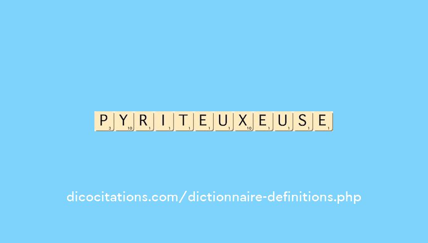 pyriteux--euse