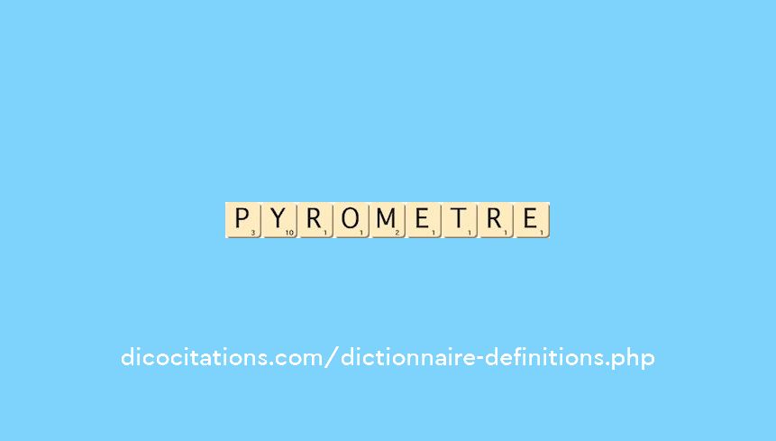 pyrometre pyrometre