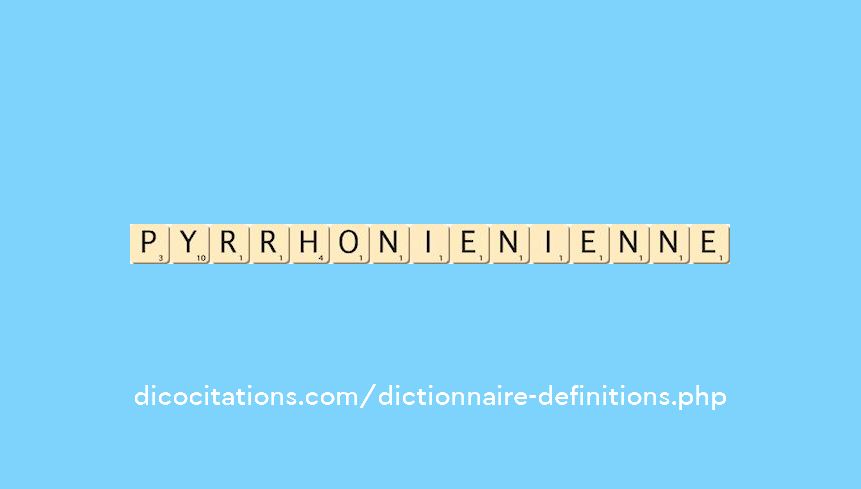pyrrhonien--ienne
