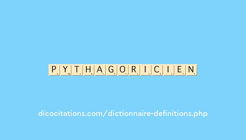 pythagoricien pythagoricien