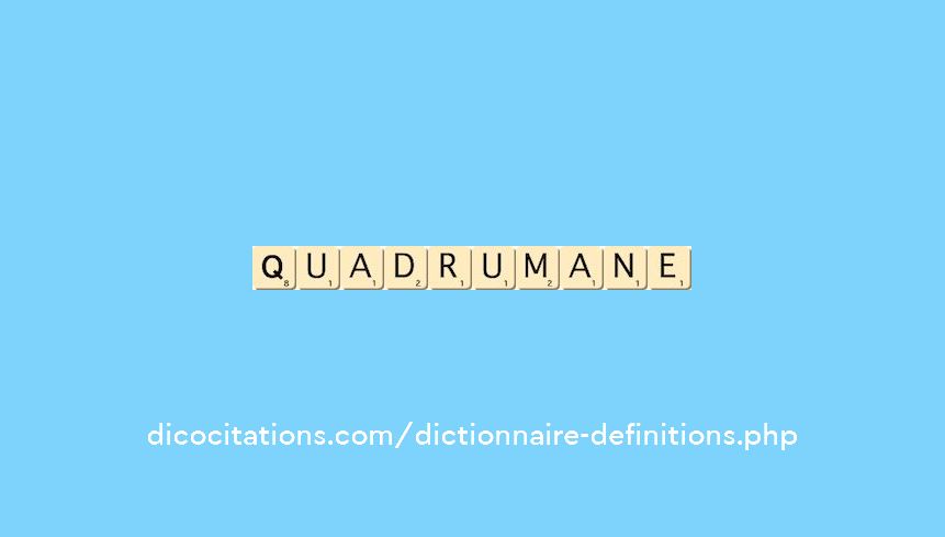 quadrumane