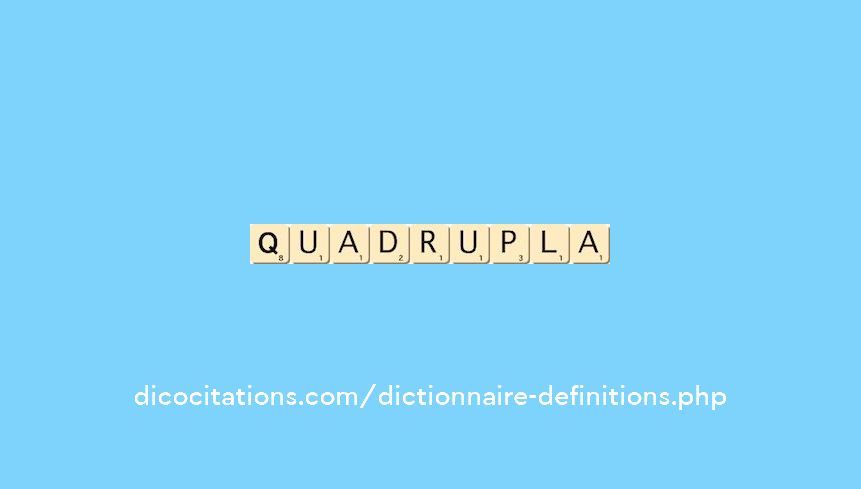 quadrupla quadrupla