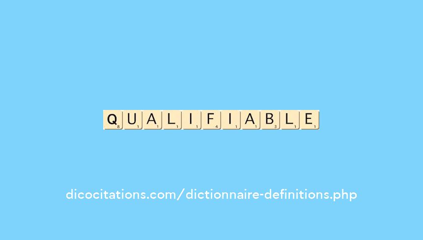 qualifiable