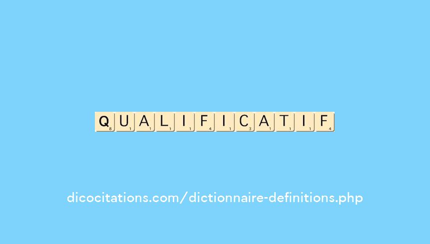 qualificatif qualificatif