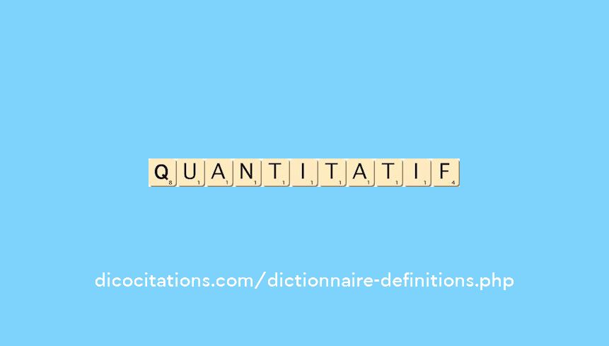 quantitatif quantitatif