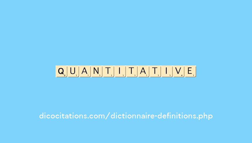 quantitative quantitative