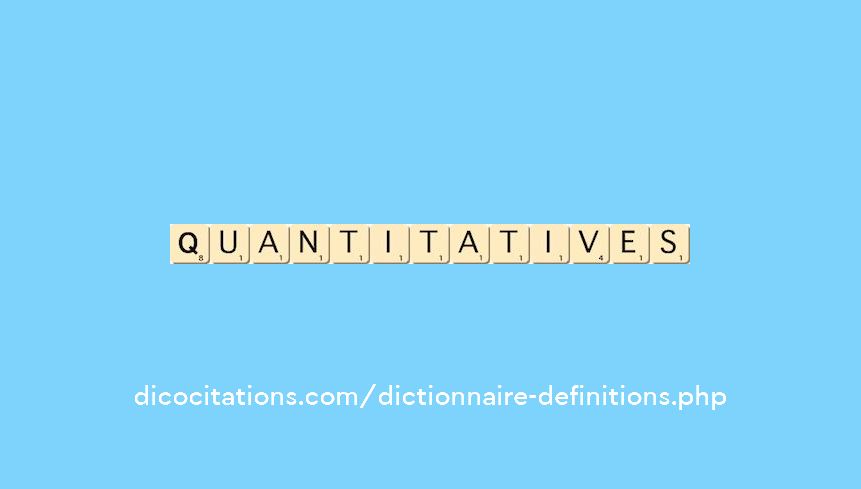 quantitatives quantitatives