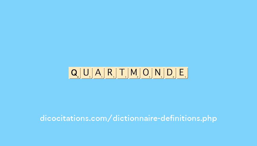 quart-monde quart-monde