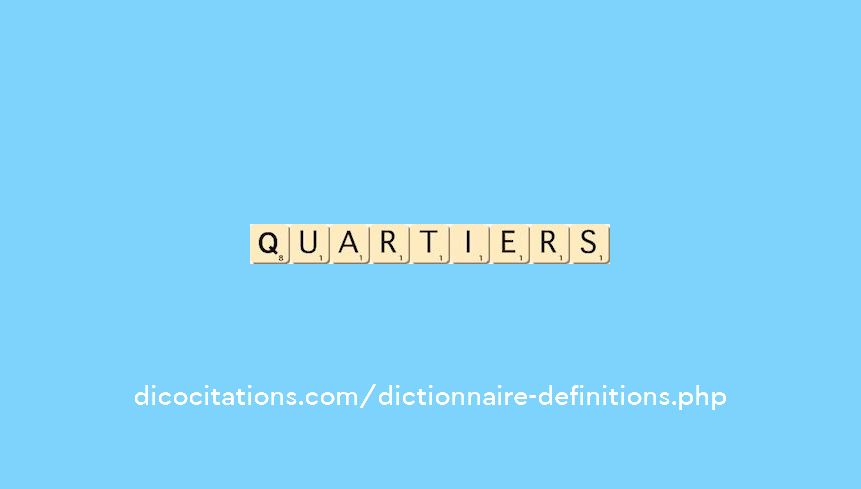 quartiers quartiers