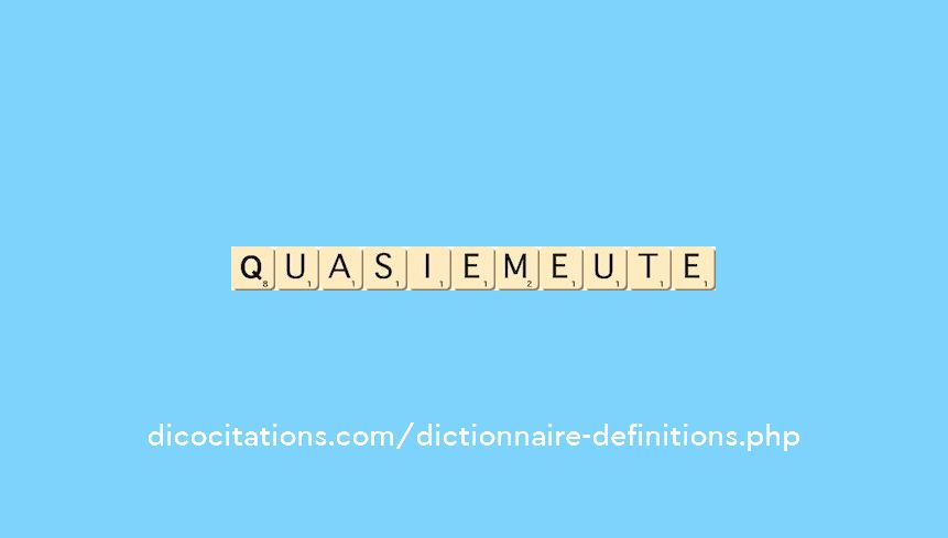 quasi-emeute