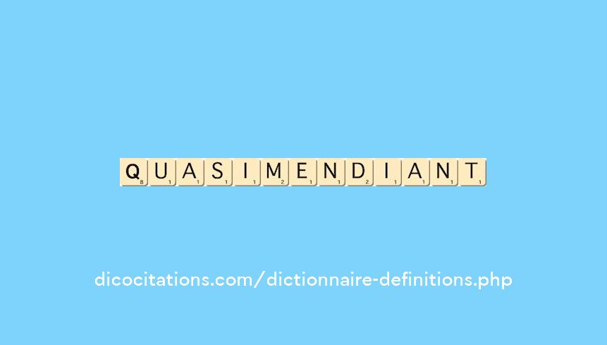 quasi-mendiant quasi-mendiant