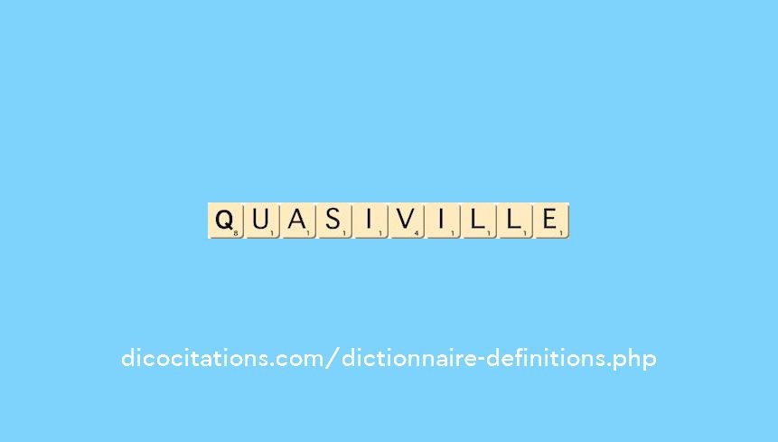 quasi-ville quasi-ville