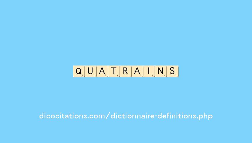 quatrains quatrains