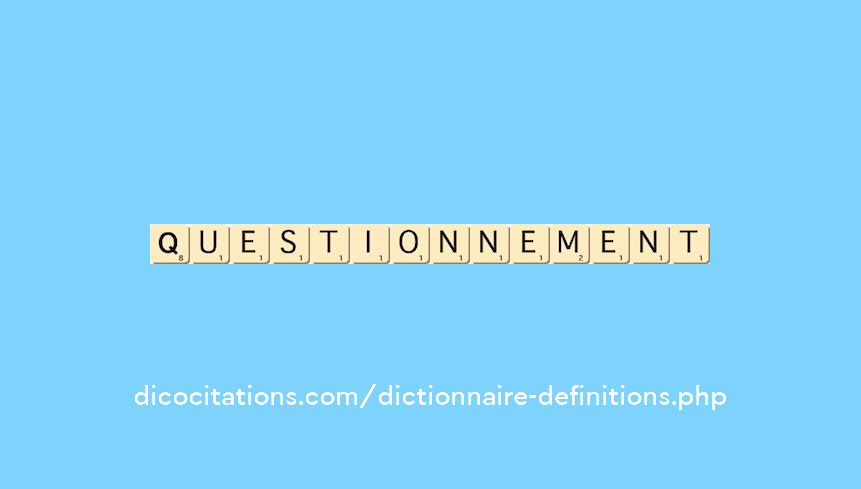 questionnement