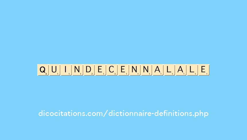 quindecennal--ale
