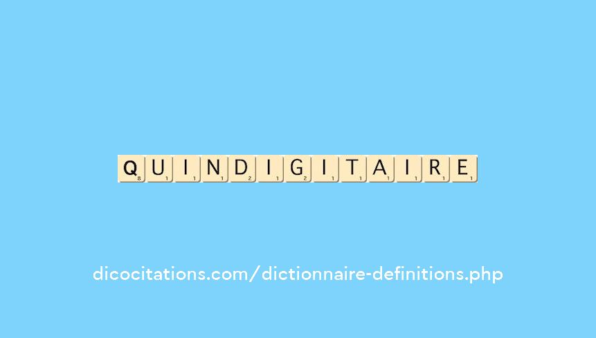 quindigitaire