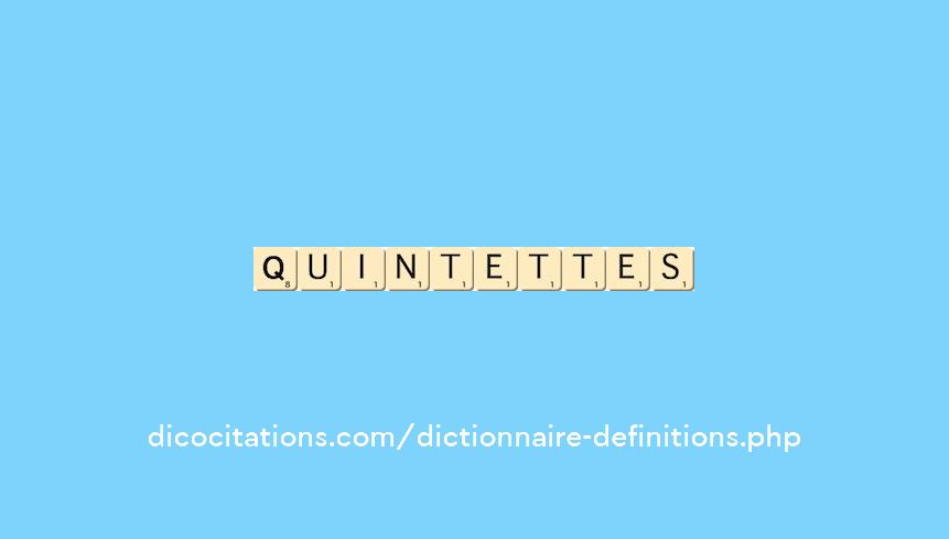 quintettes quintettes