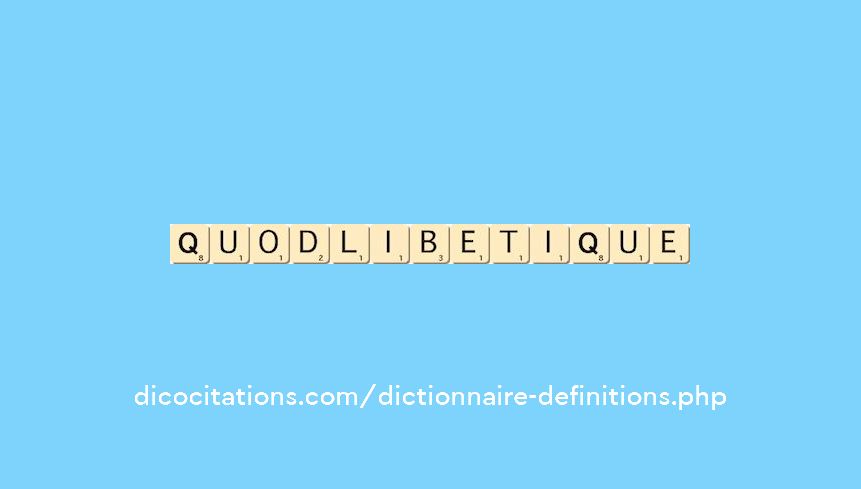 quodlibetique