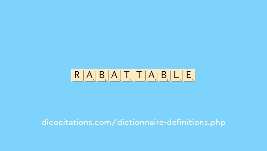 rabattable