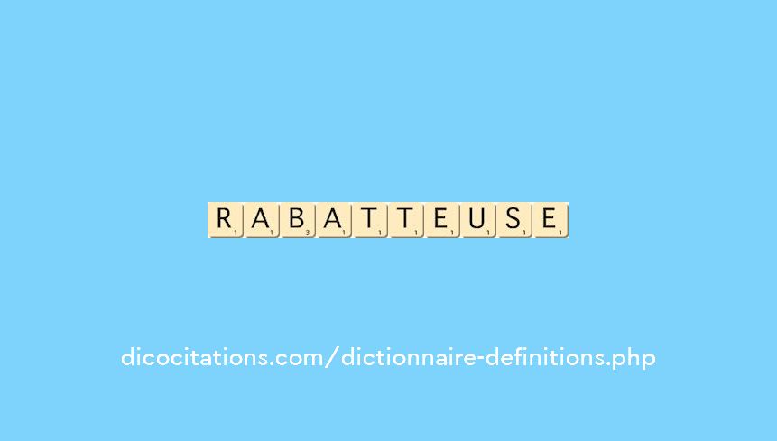 rabatteuse rabatteuse