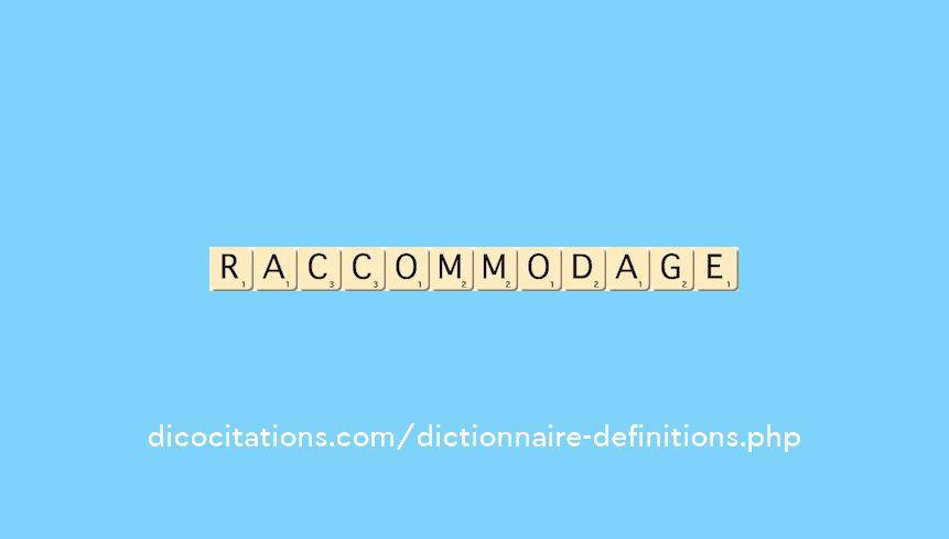 raccommodage raccommodage