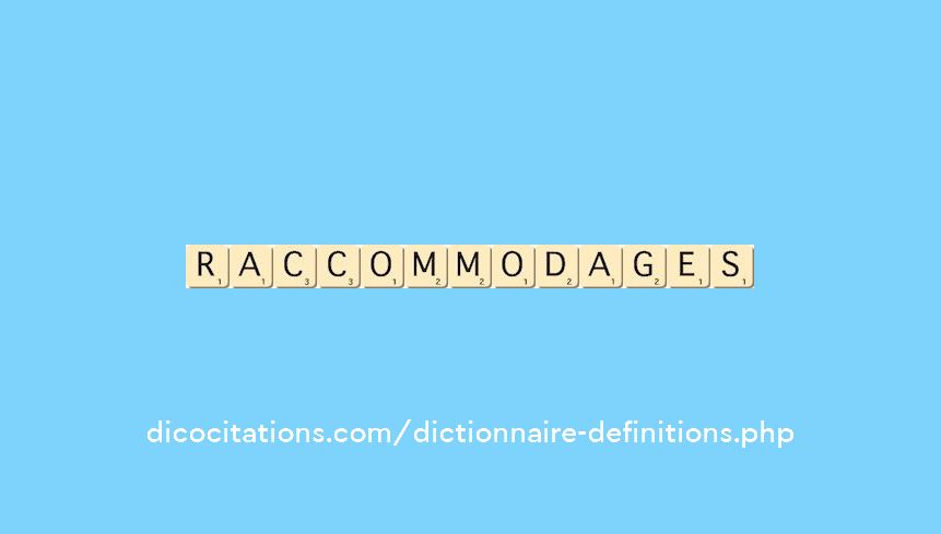 raccommodages raccommodages