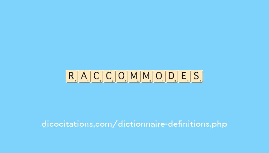raccommodes raccommodes