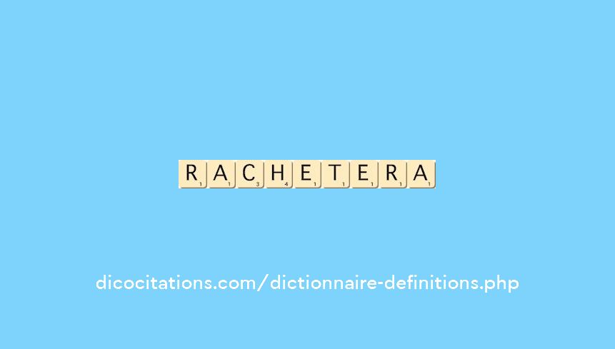 rachetera rachetera
