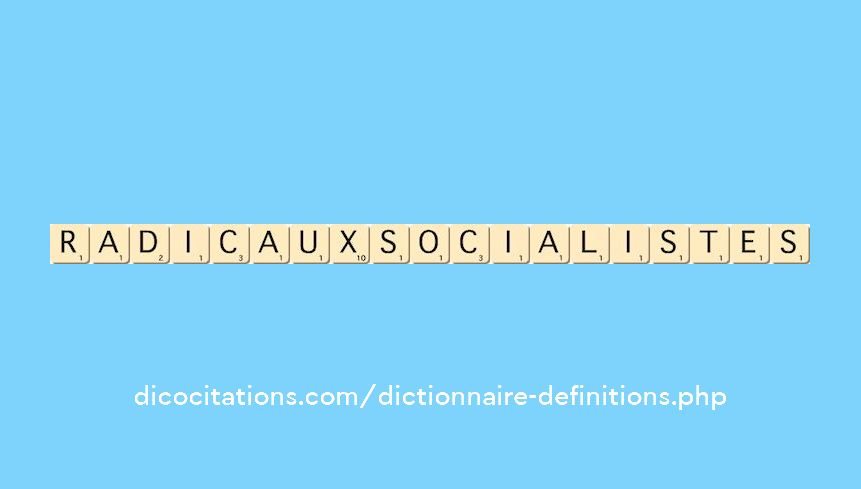radicaux-socialistes