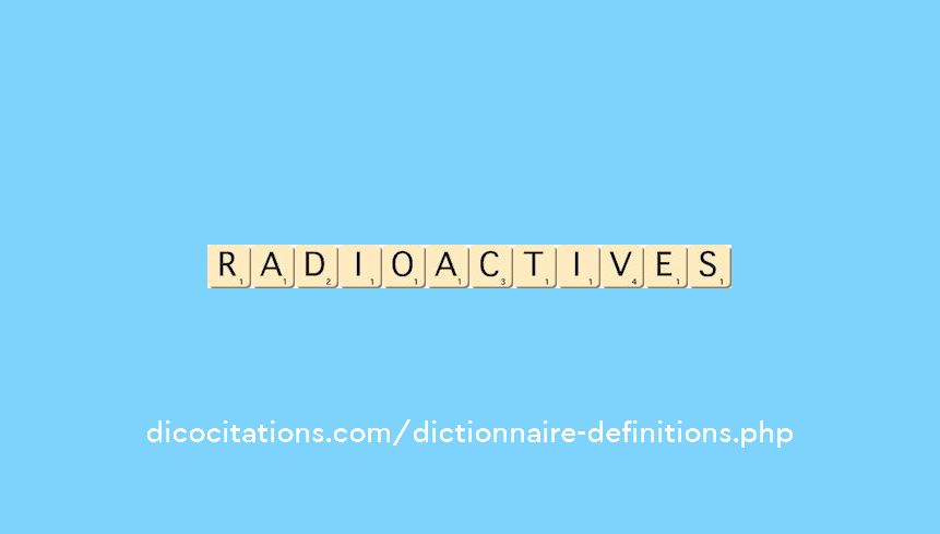 radioactives radioactives