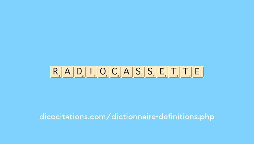 radiocassette radiocassette