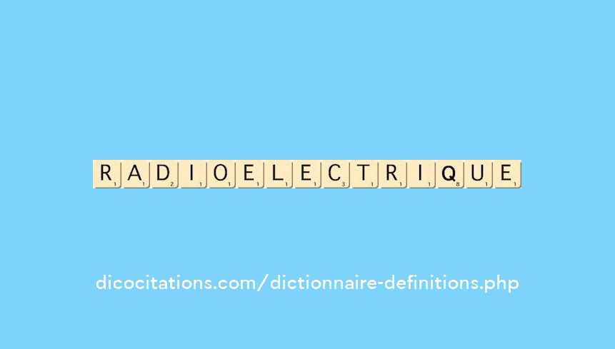 radioelectrique radioelectrique