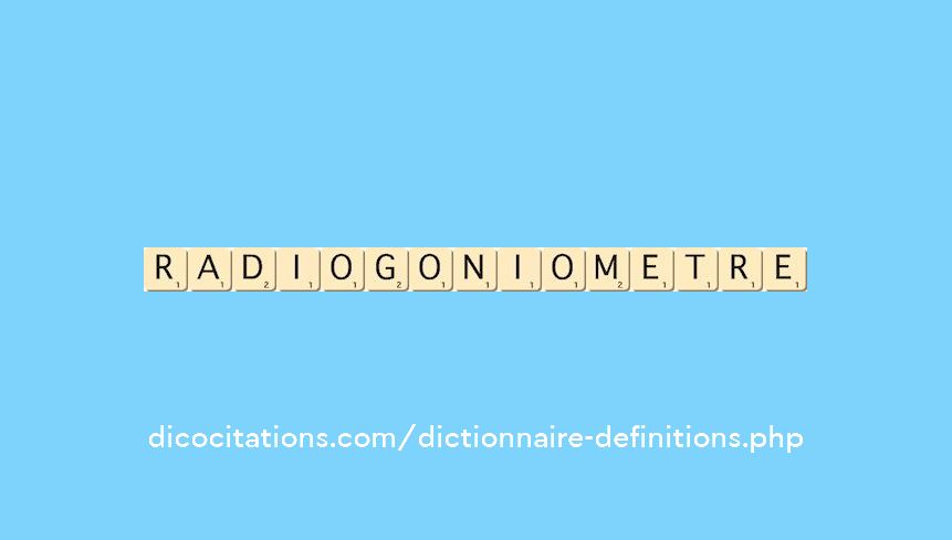 radiogoniometre radiogoniometre