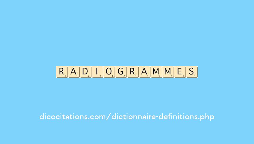 radiogrammes radiogrammes