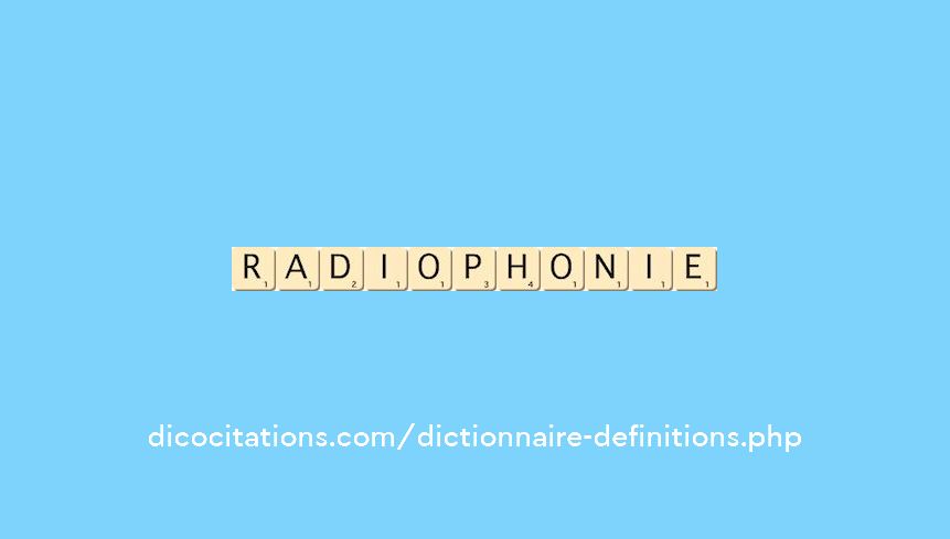 radiophonie radiophonie