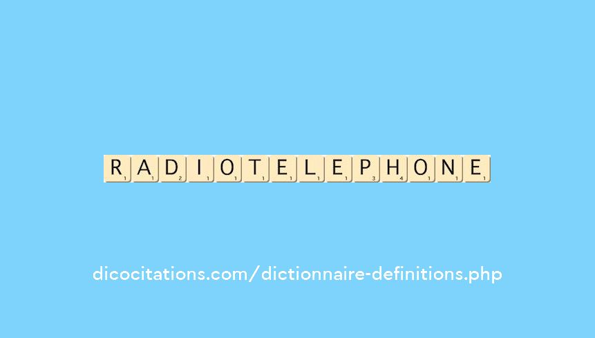 radiotelephone radiotelephone