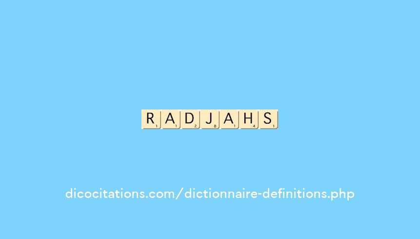 radjahs radjahs