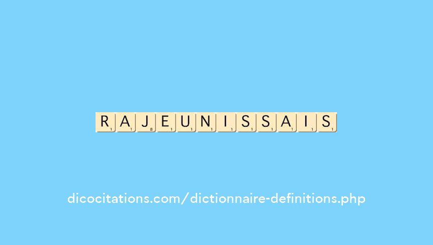 rajeunissais rajeunissais