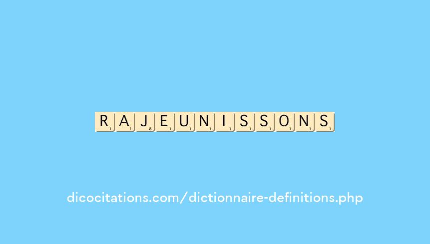 rajeunissons rajeunissons