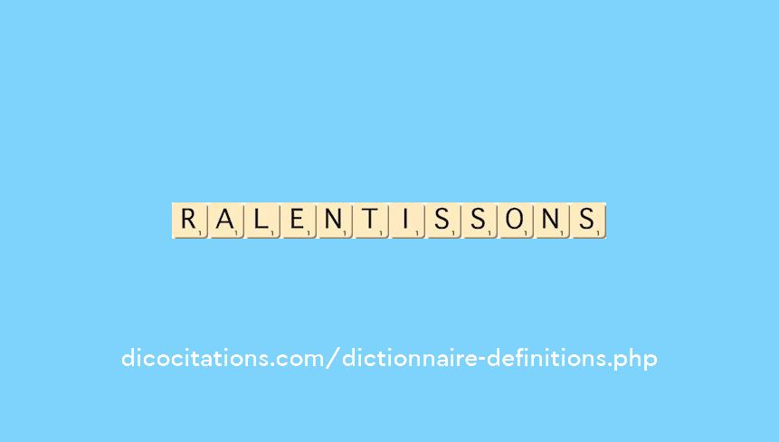 ralentissons ralentissons