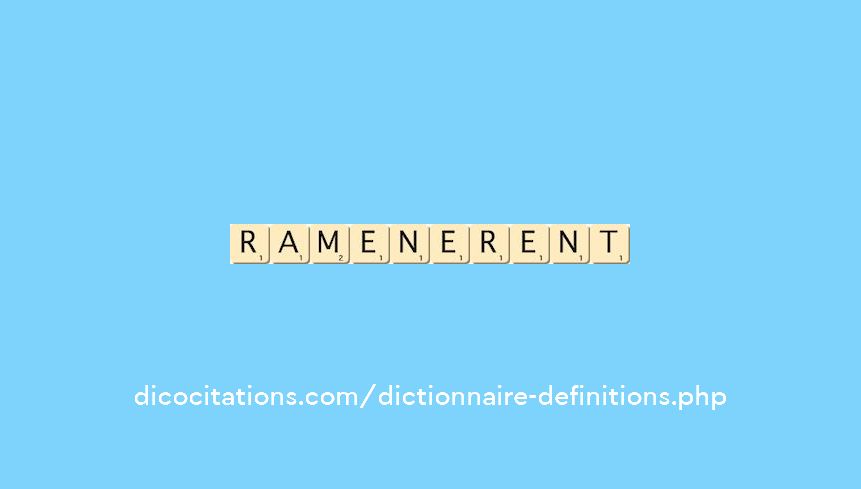 ramenerent ramenerent