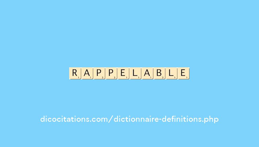 rappelable