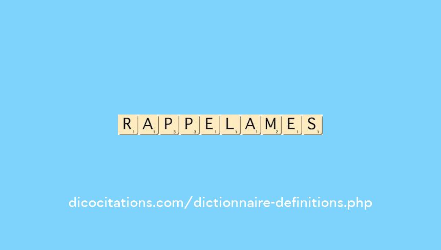 rappelames rappelames