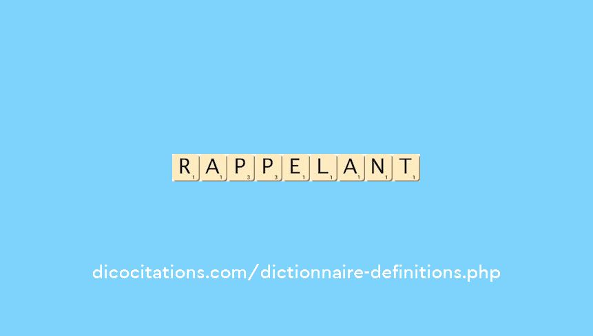 rappelant rappelant