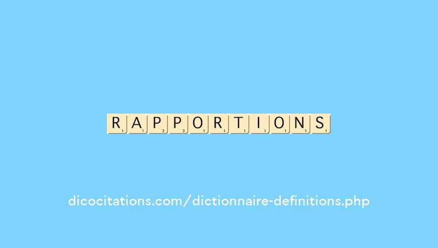 rapportions rapportions