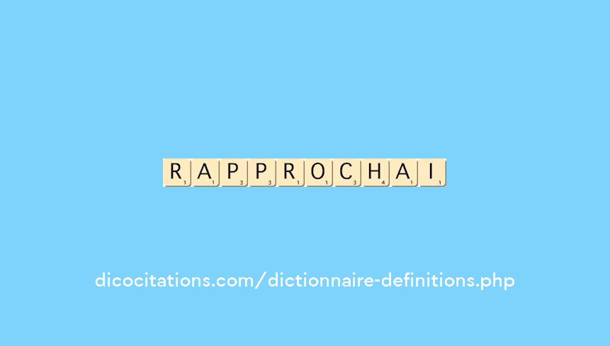 rapprochai rapprochai